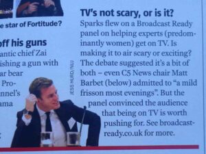 Broadcast Magazine - TV's no scary or is it