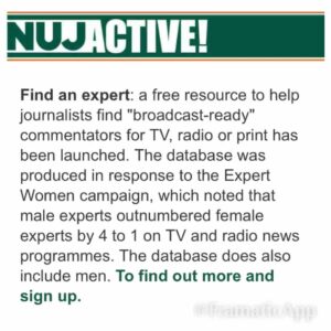 NUJ Magazine - Find an Expert