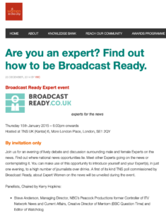 Women in the city - Are you an expert? Find out how to be Broadcast Ready